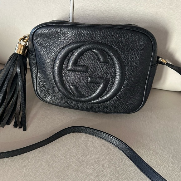 💯Authentic Gucci Soho Disco  Black Leather Crossbody Bag🍀 - Picture 17 of 17